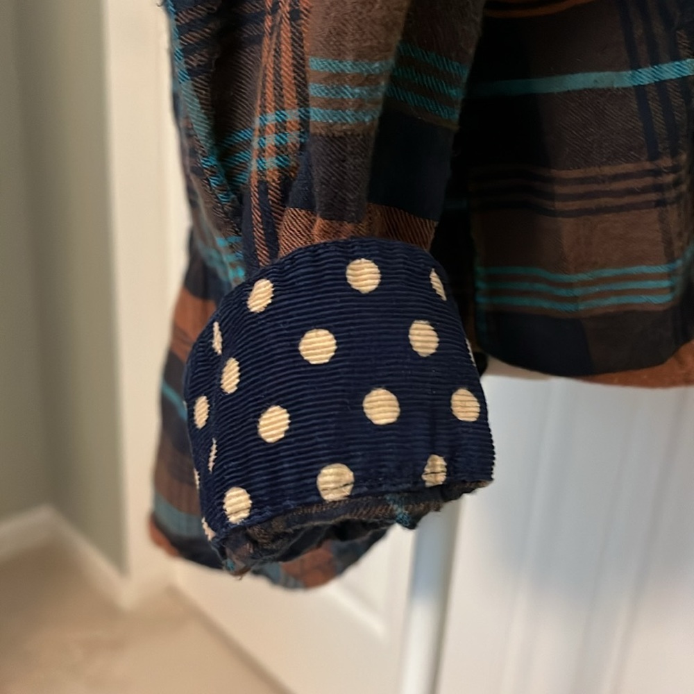 Anthropologie Isabella Sinclair Crossover Flannel Button down - Picture 7 of 9